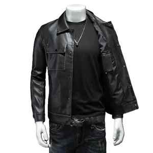 Venta al por mayor de moda chaqueta de cuero de vaca de los hombres de moda ligera con cremallera Ultimate Casual Street Style chaqueta de cuero - Product Image 6