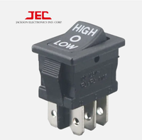 Interrupteur à bascule JEC 606 à double pôle, 10A 250VAC, fonction marche/arrêt, protection IP41, résistance de contact 20m, ULCUL ENEC CQC