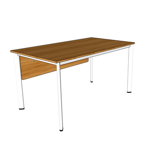 BFOB006-140x80cm Oval Bamboo Laptop <b>Desk</b> with <b>Foldable</b> Adjustable Iron Legs and Drawer for Living Room - Product Image 4