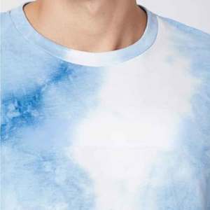 2024 été Vintage Style Tye Dye surdimensionné goutte épaule t-shirts Anti-boulochage Logo personnalisé brodé écran numérique imprimé - Product Image 5
