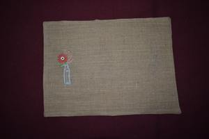 Premium Quality Natural Jute Embroidery <b>Table</b> <b>Mat</b> Size 33×48 cms for Dining <b>Table</b> Home Decor Cafes and Hospitality Use for Sale - Product Image 3