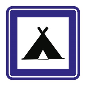 Panneau de signalisation routière réfléchissant B-33 pour le camping, marqueur d'orientation extérieur - Product Image 3