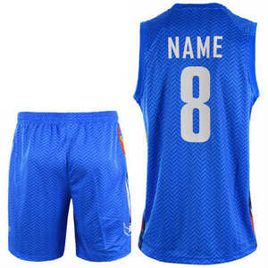 Custom <b>Polyester</b> Basketball Jersey Set New Design Sublimation Printing Sports Uniform Shirt & <b>Shorts</b> for Teams - Product Image 2