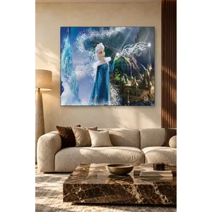 Impresión en Lienzo de Fida Elsa Haciendo Magia en Frente al Palacio de Hielo - Product Image 3