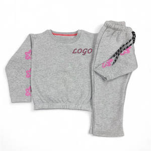Ropa para niños, sudadera con logotipo personalizado, conjunto de Jogger, sudadera de algodón de rizo de gran tamaño para niños, chándal Jogger - Product Image 4