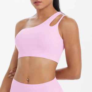 สปอร์ตบราไร้รอยต่อผ้าไหมน้ำแข็งแบบบางพิเศษสำหรับผู้หญิงชุดชั้นในแบบไร้สายระบายอากาศได้ดีเนื้อผ้านุ่มเซ็กซี่ด้านหน้าตามสั่ง - Product Image 3