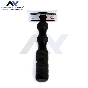 Maquinilla de Afeitar para Hombre, Maquinilla de Afeitar Manual Vintage, Maquinilla de Afeitar de Seguridad de Doble Filo, Negra, Totalmente Personalizable, Mayoristas de Maquinillas de Afeitar de Seguridad - Product Image 4