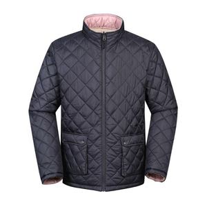 New Arrival Mens Slim Fit Puffer Jacket Full <b>Zipper</b> Quilted Puffer Jacket Winter <b>Coat</b> Custom Outerwear - Product Image 4