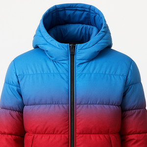 เสื้อแจ็กเก็ตทรง800ขนเป็ดมาใหม่เสื้อแจ็คเก็ตตัวปักเป้าสีดำเงาวาวสำหรับผู้ชายและผู้หญิง - Product Image 4