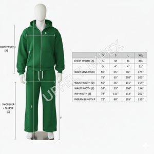 ชุดแทรคสูทผ้าคอตตอนหนา 320gsm สกรีนลายตามสั่ง ไม่มีขั้นต่ำ สไตล์สตรีทแวร์ ยูนิเซ็กส์ พร้อม Mockup ฟรี - Product Image 6