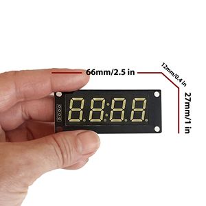 Module d'affichage LED à 7 segments à 4 chiffres TM1637 pour pièces et accessoires d'instruments - Product Image 4