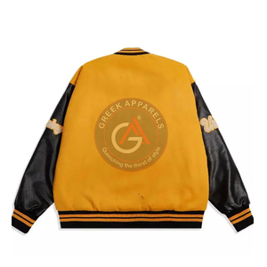 2023 vente en gros personnalisé coton polaire Baseball veste Letterman blanc femmes université veste fabricant professionnel - Product Image 6
