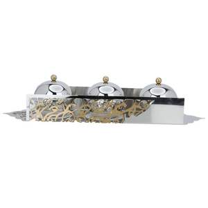 Lot de 3 bols à chocolat en métal en acier inoxydable de haute qualité avec couvercle bols à chocolat au design laser pour servir des dattes de fruits secs - Product Image 4