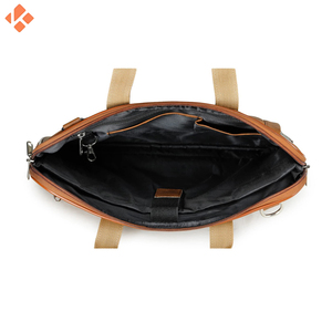 Porte-documents pour ordinateur portable en cuir véritable de haute qualité sac d'ordinateur de bureau antivol en gros en stock pour les affaires et les réunions - Product Image 2