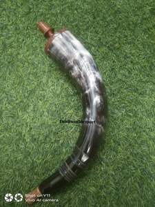 Cuerno de polvo barato hecho a mano 100% Cuernos de polvo medievales vikingos naturales con tapa de madera a la venta por Falak World Export - Product Image 3