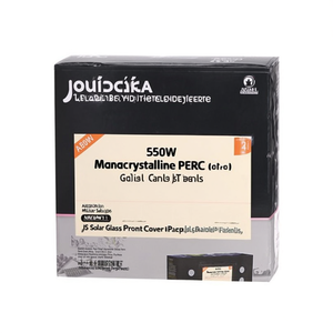 แผงโซลาร์เซลล์แบบโมโนคริสตัลไลน์ PERC 550 วัตต์ โดย JS Solar ฝาครอบกระจกด้านหน้า บรรจุภัณฑ์แบบพาเลท - Product Image 2