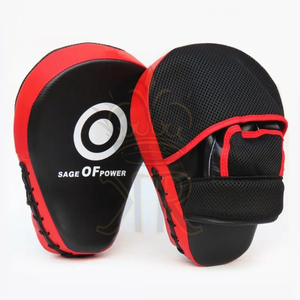 Almohadillas de enfoque para boxeo, superventas, equipo de entrenamiento de lucha MMA, almohadilla de perforación Muay Thai hecha de cuero profesional - Product Image 1