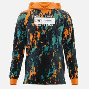 เสื้อฮู้ดตกปลาป้องกันแสงแดด UPF50+ แบบกำหนดเองได้ แขนยาว ผ้าถัก ซับในลายสก็อต พิมพ์ลายแบบซับลิเมชั่น กันน้ำ - Product Image 1