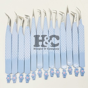 Flat Lash Care Bear Tweezer Custom Design Sustainable <b>Mink</b> Top Trend Bear False Lash <b>Extension</b> Tweezers Stainless Steel Logo - Product Image 3
