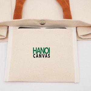 Customized Eco-Friendly Canvas Tote <b>Bag</b> Lightweight Cotton Shoulder <b>Bag</b> Custom Logo Versatile <b>Reusable</b> <b>Shopping</b> <b>Bag</b> Vietnam OEM - Product Image 3