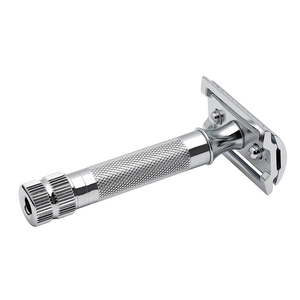 Haute qualité jetable simple-bord allemand en acier inoxydable droit rasoir de sécurité corps utilisation visage rasage Bikini rasage barbiers - Product Image 5