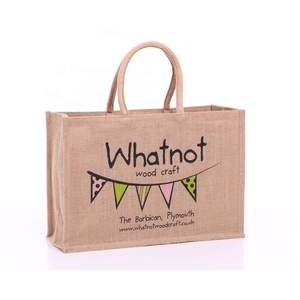 Petits sacs en jute écologiques, réutilisables et élégants sacs à provisions en jute naturel de qualité supérieure pour un usage quotidien - Product Image 1