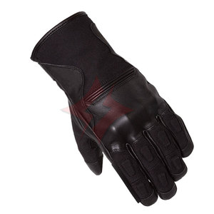 Gants de moto en cuir imperméable noir de qualité supérieure, unisexe, durables, équipement de conduite de moto, sports, motocross, doigts complets - Product Image 3