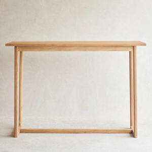 Mesa de bar con marco de madera maciza de teca, diseño moderno para uso en interiores y exteriores, Material de alta calidad para aplicaciones de hoteles - Product Image 6