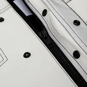 เสื้อแจ็คเก็ตหนังสำหรับขี่มอเตอร์ไซค์ขายดี รุ่นคลาสสิกสำหรับผู้ชาย คุณภาพดีเยี่ยม - Product Image 5