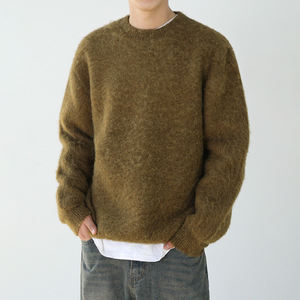 Vente en gros de pulls tricotés en laine Fabricant de pulls personnalisés OEM Tricots chauds et confortables pour l'hiver Tenue décontractée - Product Image 2