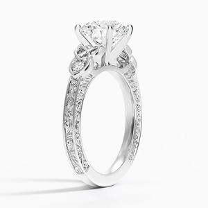 Classic <b>925</b> <b>Silver</b> Solitaire <b>Ring</b> Round Cut Lab Grown Diamond Affordable Luxury <b>Ring</b> for Engagement Anniversary or Gift For Her - Product Image 3