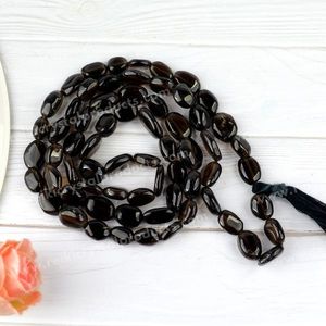 Collar Mala de Cuarzo Ahumado, Piedra Preciosa Natural Curativa para Conexión y Protección - Product Image 5