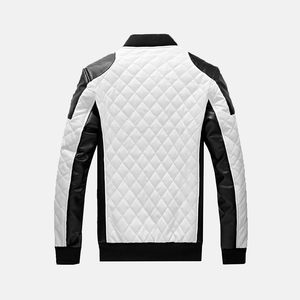Vente en gros de veste de moto classique au design personnalisé toile cuir coupe-vent respirant pour hommes coupe ajustée - Product Image 2