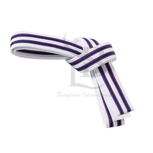 Logo personnalisé ceinture de karaté extensible nouveau arrivé bonne qualité ceintures de karaté pour la vente en ligne coton matériel Bjj ceintures OEM - Product Image 6