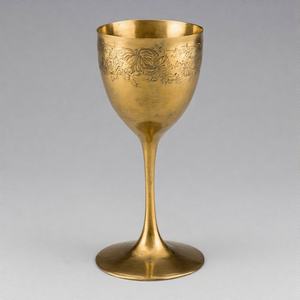 Glory Stem Grace, cáliz de vino de Metal adornado, Copa tradicional con acabado antiguo para rituales religiosos y altares de Iglesia - Product Image 5