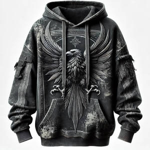 Ropa de calle de calidad superior Ropa de estilo casual Diseño gráfico personalizado con logotipos bordados en negrita Ajuste cómodo para el invierno - Product Image 4