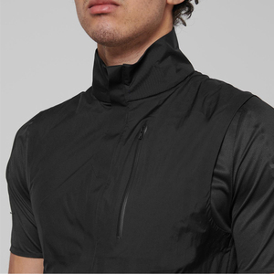 Chaleco acolchado de invierno sin mangas ligero de talla grande para hombre, respetuoso con el medio ambiente, a prueba de viento, transpirable, informal, ropa de calle ajustada - Product Image 6