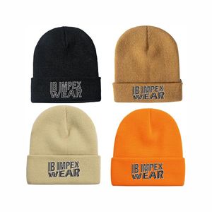 Gorro de Invierno de Alta Calidad para Esquí, Etiqueta Tejida Personalizada, Unisex, Acrílico, Liso, Teñido, Bordado, de Punto Acanalado - Product Image 5