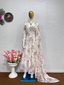 ROBE D'ÉTÉ BLANCHE AVEC DUPATTA - Product Image 5