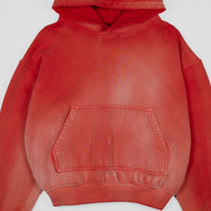 Sudadera con capucha de gran tamaño de alta calidad con cremallera y diseño de hombro caído estampado gráfico para hombres sudadera ODM de peso pesado - Product Image 5