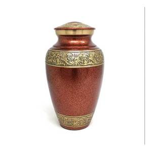 Manualidades Diseño único Urnas de metal Suministros funerarios Venta al por mayor Urna de aluminio Cremación Fabricante y exportador con alta calidad - Product Image 2