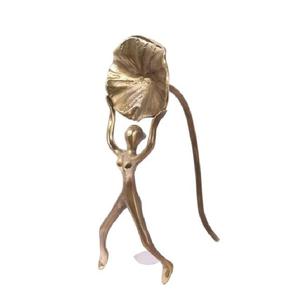 Fabriqué à la main en laiton Lotus fleur Sculpture maison Accent Art pièce pour salon salle à manger chambre salle de bain bureau - Product Image 6