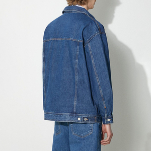 Wholesale Clothing Manufacturer <b>Denim</b> Men's <b>Jackets</b> <b>Custom</b> Basic Solid Color <b>Denim</b> Men's <b>Jackets</b> Made in Pakistan - Product Image 3