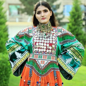 Robe afghane à manches longues pour femmes de Style High Street avec Dupatta toutes les saisons robes Vintage Kuchi afghanes personnalisées pour dames - Product Image 5