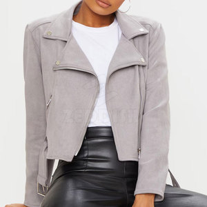 Logotipo personalizado de las mujeres de talla grande de cuero genuino de la motocicleta al aire libre Chaqueta de punto transpirable cremallera impermeable para la temporada de invierno - Product Image 2