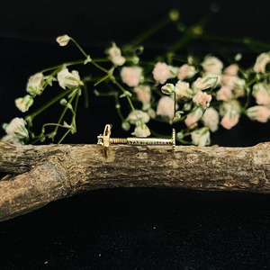 14K Solid <b>Gold</b> STAR Nostril Natural Diamond <b>Nose</b> Ear Piercing Fine Jewelry. - Product Image 1