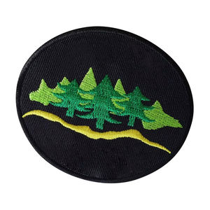 Patch brodé en tissu personnalisé en fer, badge personnalisé en tissu 3D en PU, patchs en feutre sergé brodés - Product Image 5