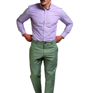 Camisas informales de Primavera de punto personalizadas de manga larga para hombre 100% algodón transpirable cómodo - Product Image 1