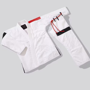 Arts martiaux portent des ensembles d'uniformes de Jiu Jitsu Gi de haute qualité 2025 Logo personnalisé Service OEM 100% coton léger - Product Image 5