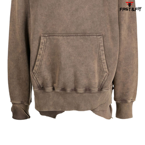 Vente en gros de sweats à capuche personnalisés lourds délavés pour hommes sweats à capuche pour hommes délavés à l'acide pull à capuche pour hommes - Product Image 4